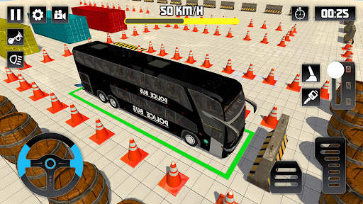 Police Bus Parking - parking screenshot 3