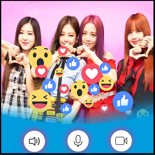 fake chat live video with Blackpink simulate icon