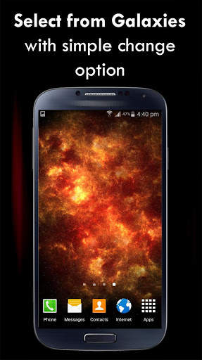 3D Galaxy live Wallpaper screenshot 2