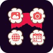 Cute Pink Icon Pack  Girl Cotton Candy logo
