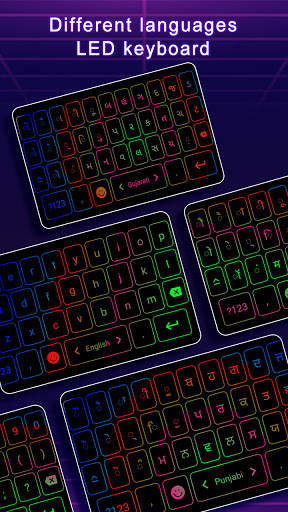 Neon LED Keyboard - RGB Lighting Colors Keyboard screenshot 7