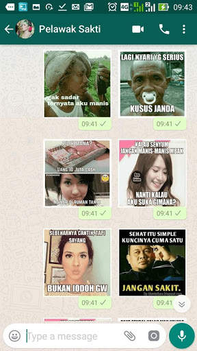 Stiker WA 4000  Perang Gambar Lucu WAStickerApps screenshot 5