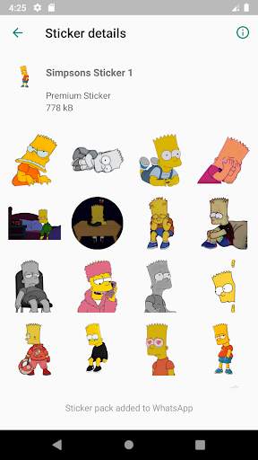 WAStickerApps Simpsons Sticker screenshot 1