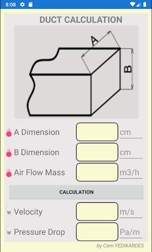Air Duct Calculation screenshot 2