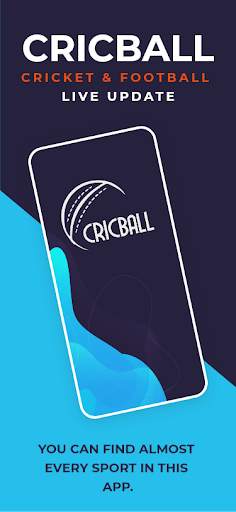 CricBall – Football & Cricket Live Score Update screenshot 1