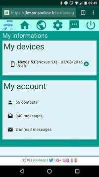 Smsonline: Sms on web browser screenshot 4