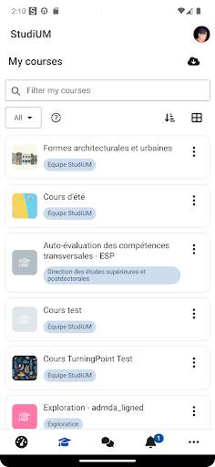 StudiUM mobile screenshot 2