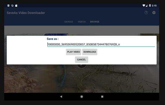 SaveAs Video Downloader for Facebook screenshot 9