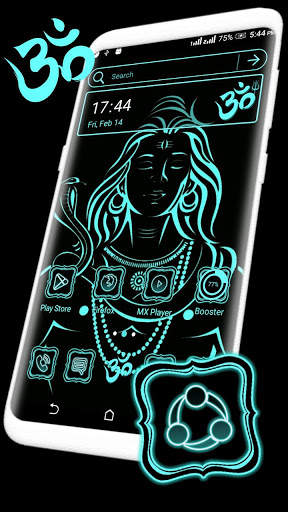 Shiva Neon Launcher Theme screenshot 1