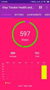 Step Tracker Live Offline Health and Fitness App screenshot 1