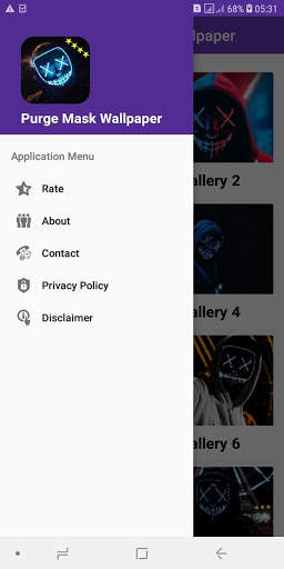 Full HD LED Purge Mask Wallpaper screenshot 2