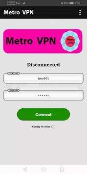 METRO VPN (unlimited VPN data) screenshot 1