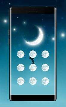 Moon APP Lock Theme Crescent Pin Lock Screen screenshot 1