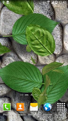 3D Leaves Live Wallpaper screenshot 2