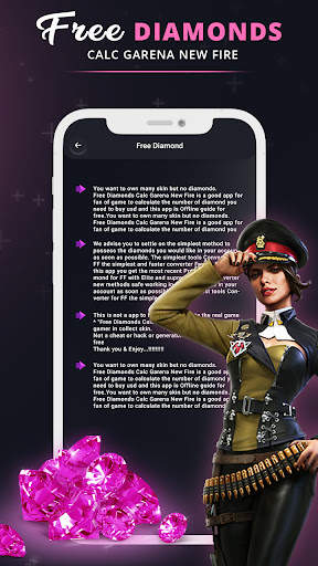 Free Diamonds Calc Garena New Fire screenshot 2