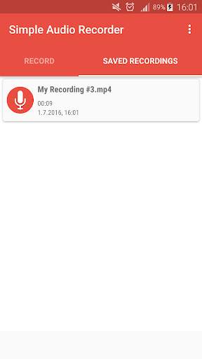 Simple Audio Recorder screenshot 1