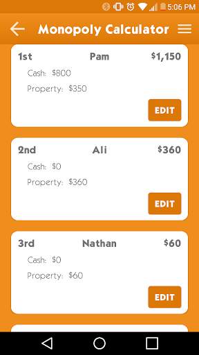 Monopoly Calculator screenshot 2