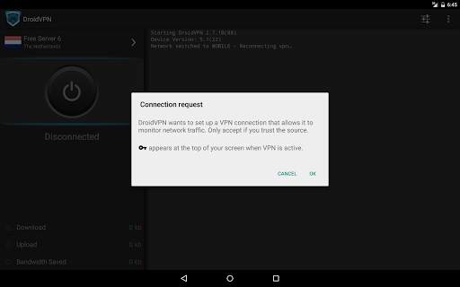 DroidVPN - Easy Android VPN скриншот 5