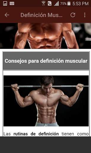Rutinas de Gimnasio. Fitness screenshot 8