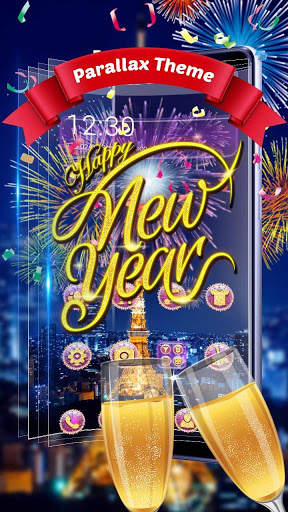 Happy New Year 2019 Beautiful Fireworks screenshot 1