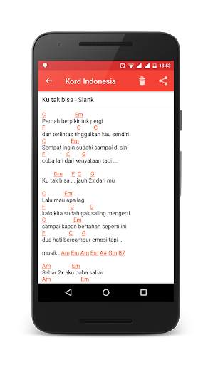 Chord Guitar Indonesia Offline screenshot 4