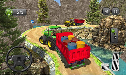 Real Tractor Cargo Transport : New Farming Game 3D screenshot 2
