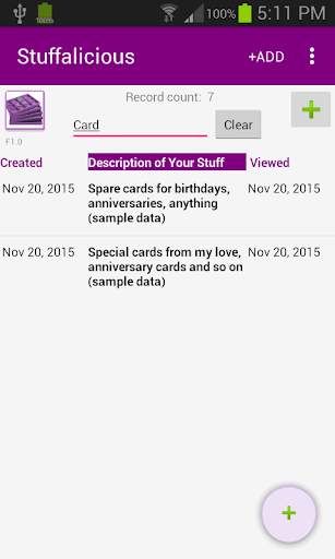 Stuffalicious Find My Stuff screenshot 4