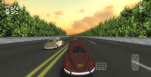 Classic Car Race 3D screenshot 2