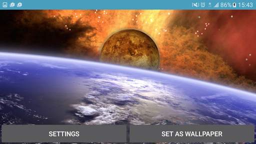 Space Landscape 3D wallpaper screenshot 4