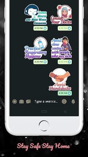 Stay Safe Stay Home Stickers For WhatsApp screenshot 6