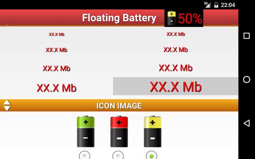 Floating Battery Percentage % screenshot 7