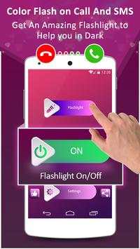 Color flashlight on call and SMS: Led flash alert screenshot 3