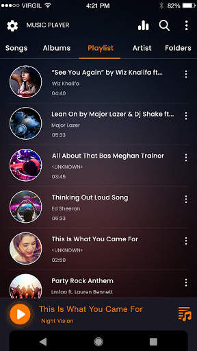 Music player screenshot 2