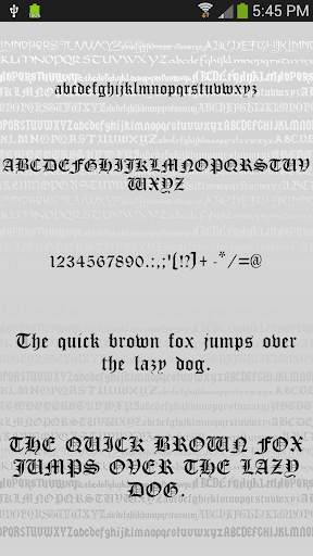 Gothic Fonts for Android screenshot 4