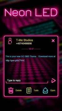 Dark Pink Neon SMS скриншот 1