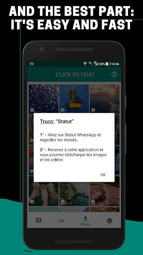 Statut downloader - Click to Chat - Télécharger screenshot 4
