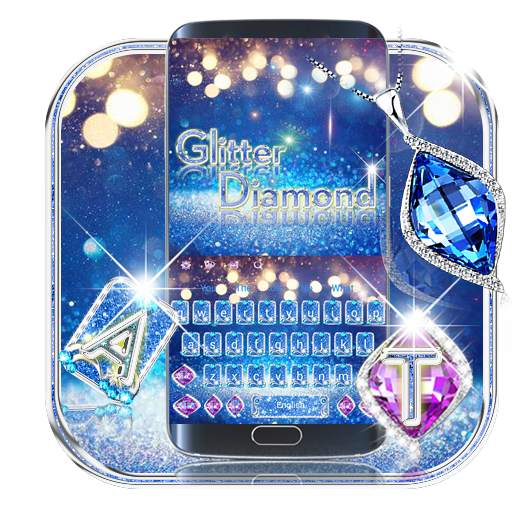Blue Diamond Glitter Keyboard 10002000