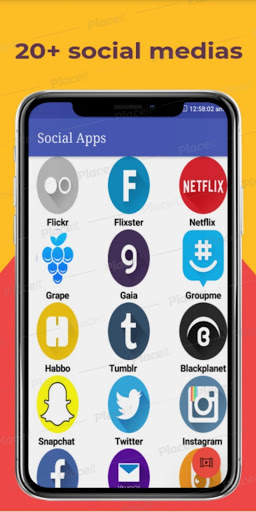 All Social networks and social media in one app. screenshot 2