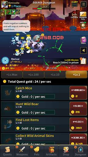 Retro Hero Mr Kim : Idle RPG screenshot 7