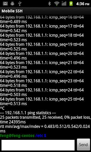 Mobile SSH (Secure Shell) screenshot 7