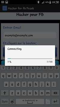 Password hacker for FB Prank screenshot 1