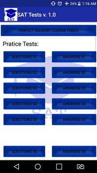 SAT Exam Tests FREE - SAT Prep Practice Tests 1 تصوير الشاشة