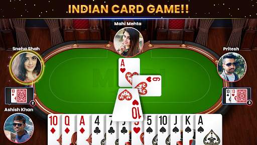 Mindi Multiplayer Offline Card Game - Desi Game screenshot 1