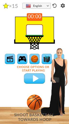 Bola basket swipe bintang sniper | Game Simulator screenshot 1