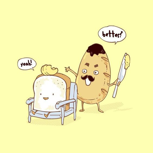 Cute Food Cartoon Wallpapers 4K icon