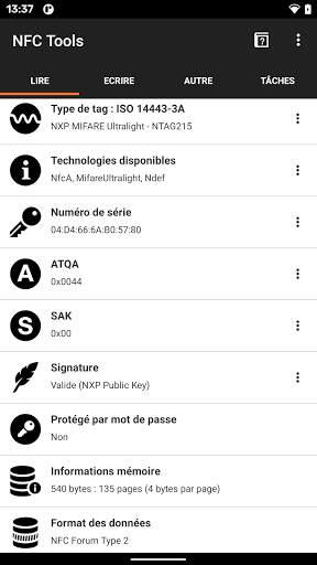NFC Tools screenshot 1