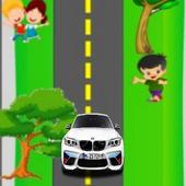 Simple car racing game icon