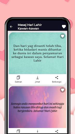 Mesej Wishes SMS Koleksi screenshot 4