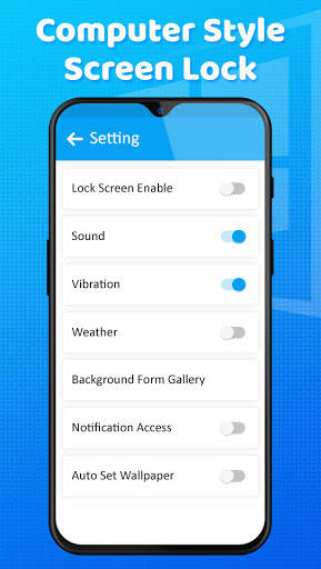 Computer Style Lock Screen for Win 10 Launcher Pro screenshot 5