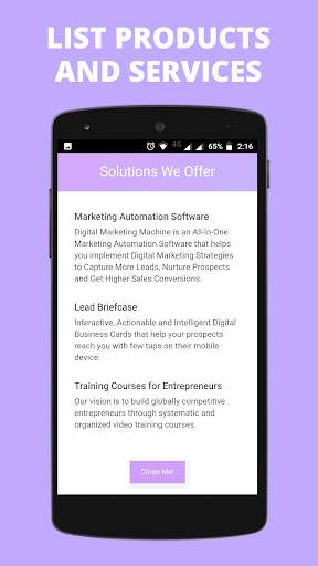 Digital Business Card Maker App by Make My vCard screenshot 3